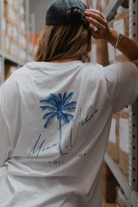 MANA WĀHINE TEE WHITE