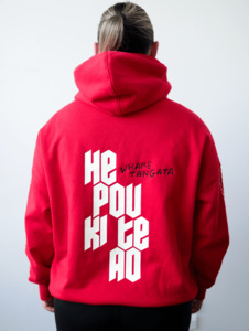Hoodies Jumpers: WHARE TANGATA HOODIE RED
