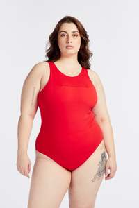 SUMMER SLEEK BODYSUIT HIBISCUS