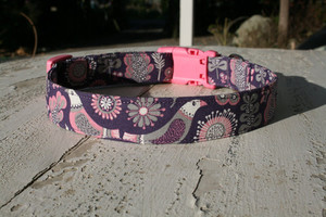 Plum/purple with bird & flower detail hippy-hound