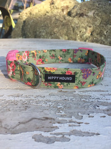 Spring floral collar hippy-hound