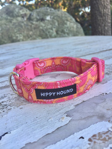 Products: Pretty & retro pink & orange paisley hippy-hound