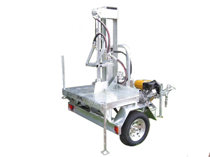 Hydraulic Log Splitter on Trailer for hire in Christchurch : HireKING