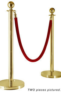 Bollard Gold RoundTop
