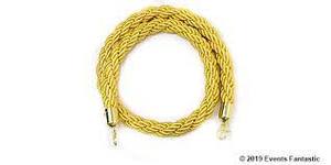 Bollard Rope Gold Gold ends 1.5m