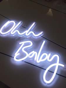 Neon Sign: Ohh Baby Neon sign