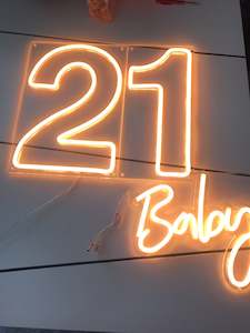 Neon Sign: 21 Baby Neon Sign