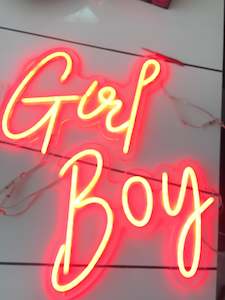 Neon Sign: Girl Boy Neon Sign