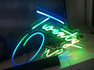 Neon Sign: Twenty One Neon Sign