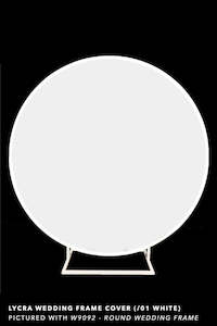 Frames: White Round Lycra Backdrop