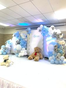 Party Packages: Teddy Bear Theme 1st Birthday | Blue Theme Birthday Decoration | Life Size Luxury Backdrop