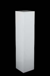 Plinths: White Straight Plinth
