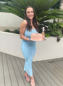 Graduation: Citrus Knit Midi - Blue