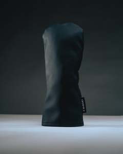Hiroki Golf Club Headcovers: Hiroki Leather Headcover - Black