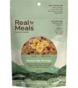 Products: Real Meals – Banana Oat Porridge. – His & Hers Endurance Event KITZ