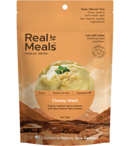 Products: Real Meals – Cheesy Mash – His & Hers Endurance Event KITZ