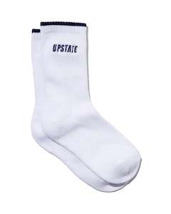 Crew Sock White Night Sky