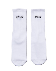 Crew Sock White Black Arrow