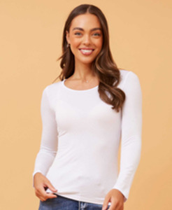 Long Sleeve Tops: Long Sleeve Scoop Neck Top