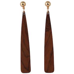 Jewellery: Timber Drop Earrings