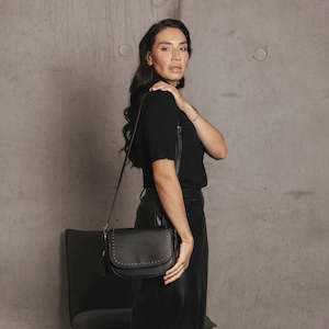 Addison Black Crossbody Bag