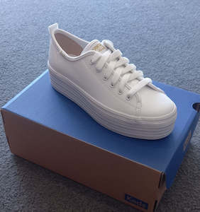 Shoes: Keds - Triple Up Leather - White
