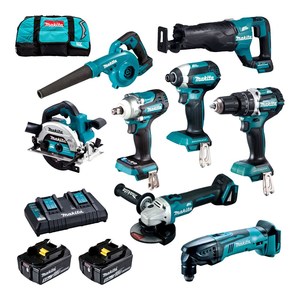 Makita DLX8041TX1 18V LXT 8-Pc. Cordless 5.0Ah Kit