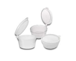 Supplies: 1oz Sauce Container With Joint Lid 100s 酱料盒带盖1oz 100个/条