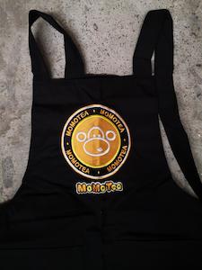 Supplies: Momo Logo Black waterproof apron with pockets 带logo水吧防水围裙