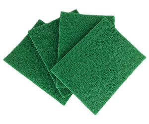 Cleaning Supplies: Green Scourer 10PCS 绿色洗碗布 10个/包