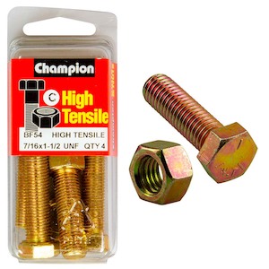 Champion 1-1/2in x 7/16in Set Screw & Nut (C) - GR5
