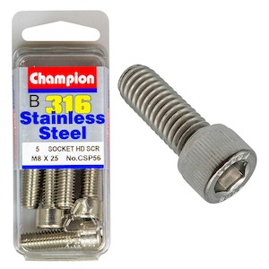 Champion 316/A4 M8 x 25 Socket HD Set Screw (B)