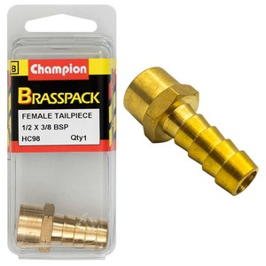 Fasteners Brass Fittings: Champion Brass 1/2in x 3/8in Female Tailpiece