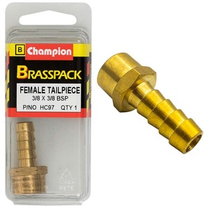 Fasteners Brass Fittings: Champion Brass 3/8in x 3/8in Female Tailpiece