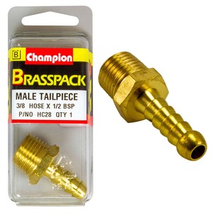Fasteners Brass Fittings: Champion Brass 3/8in x 1/2in Male Hose Barb