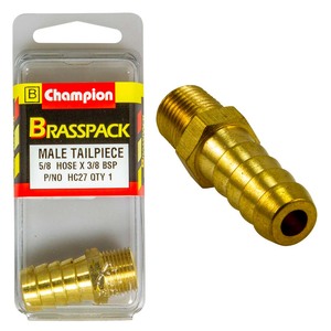 Fasteners Brass Fittings: Champion Brass 5/8in x 3/8in Male Hose Barb