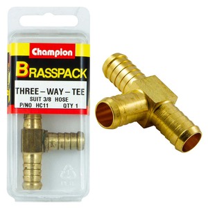 Fasteners Brass Fittings: Champion Brass 3/8in 'T' Joiner