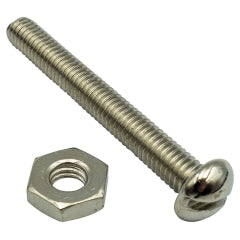 Fasteners Bulk Packs Machine Screws Nuts: Champion 1 - 1/2in x 6/40in Screw & Nut - 100pk