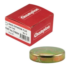 Fasteners Bulk Packs Welsh Plugs Brass: Champion 1 - 3/8in Brass Cup Plug - 10pk