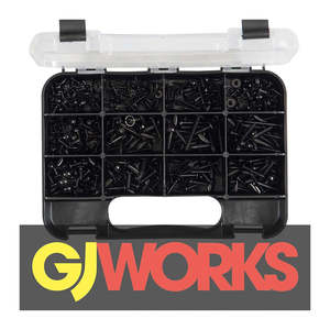 Fasteners Grab Kits: Champion GJ Grab Kit 370pc Self-Tapping Mushroom HD Screws