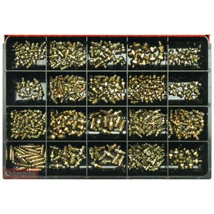 Fasteners Master Kits: Champion Master Kit 415pc Metric & Imp Grease Nipple Asst