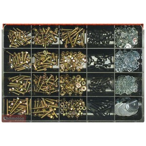 Fasteners Master Kits: Champion Master Kit 781pc 6mm Bolt & Nut Asst GR8.8