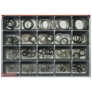Champion Master Kit 260pc External Circlip Asst - Metric