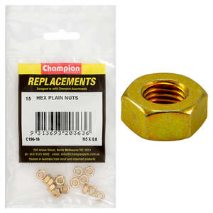 Champion M5 x 0.8 Hexagon Nut -15pk