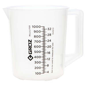 Groz Polypropylene Measuring Jug 1000ml