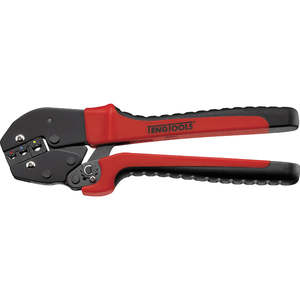 Handtools Service Tools Crimping Tools: Teng 10in H/Duty Ratchet Crimping Plier
