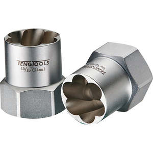 Handtools Socketry: Teng 3/8in Dr. Stud Extractor Skt. 12mm