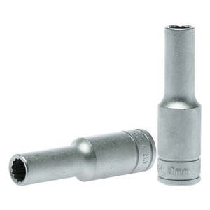 Handtools Socketry Deep Metric: Teng 1/2in Dr. Deep Socket 10mm 12Pnt