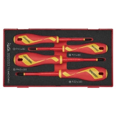Drive Tools Accessories: Teng 4pc Screwdriver Set Insulated PH/PZ