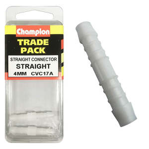 Fasteners Bulk Packs Vacuum Hose Connectors: Champion Vacuum Hose - Straight Connector 4mm - 2pk